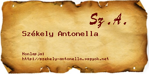 Székely Antonella névjegykártya